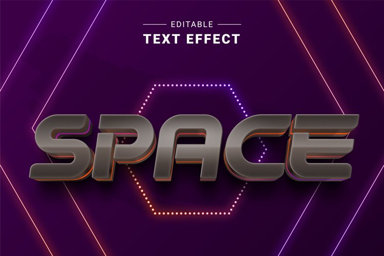 Editable Text Effect for Illustrator. Vector Graphic styles
