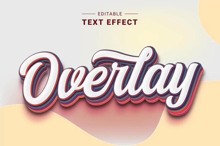 Editable Text Effect for Illustrator. Vector Graphic styles