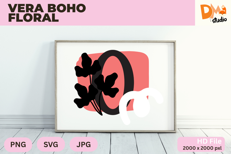 Boho Floral Svg Image 12