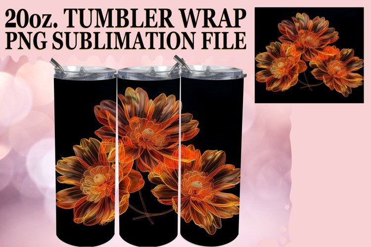 Blossom Burst Mug Wrap Sublimate Elegance