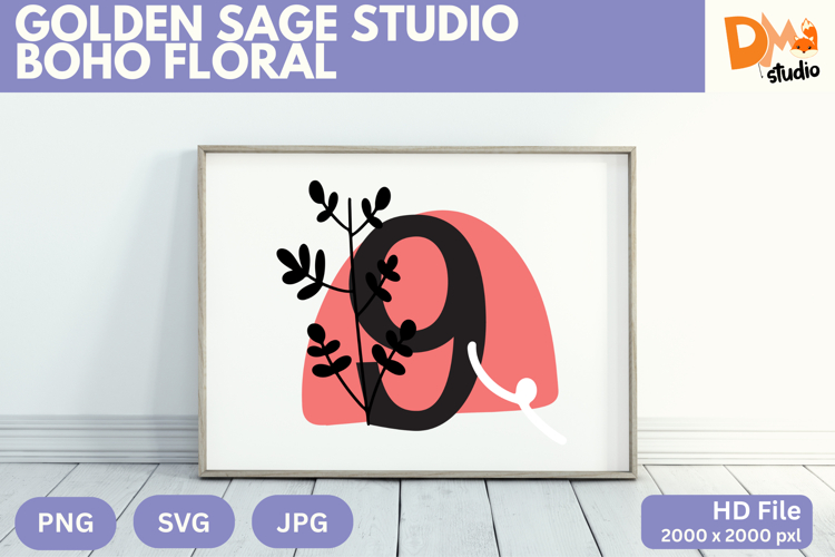 Boho Flower SVGs Image 9