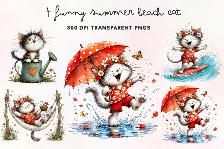 Cute Cat Illustration Image 16