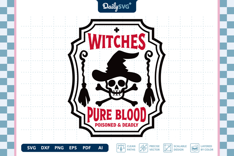 Halloween Poison Label SVG Vintage Apothecary Cut File