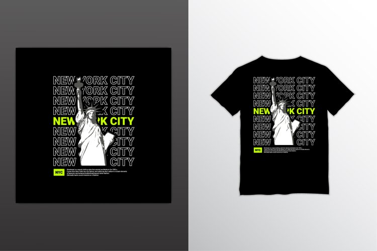 New york city writing design, suitable for screen printing