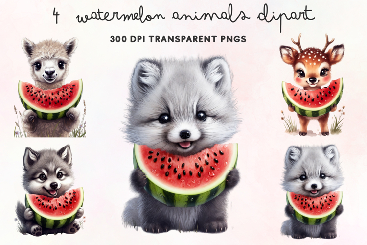 Watercolor Watermelon Clipart Image 14