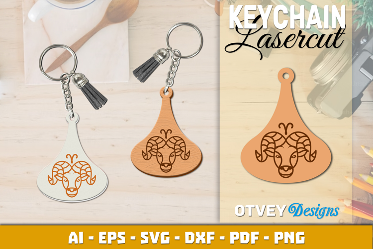 Zodiac Keychain Lasercut | Keychain Design Lasercut