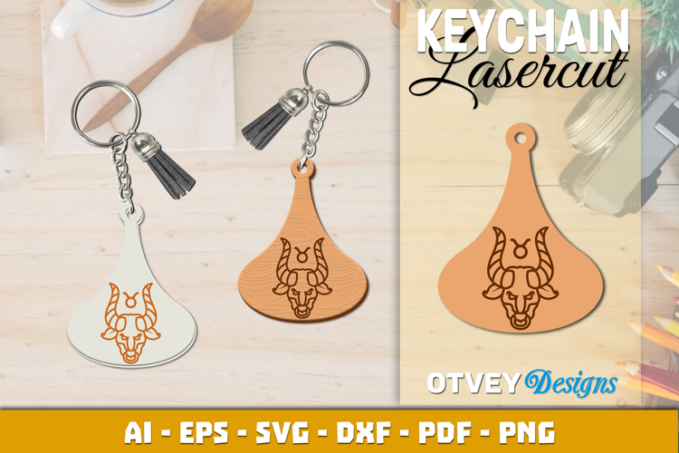 Zodiac Keychain Lasercut | Keychain Design Lasercut