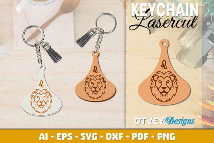 Zodiac Keychain Lasercut | Keychain Design Lasercut