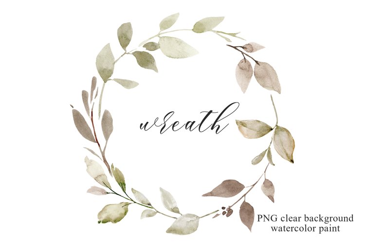 Watercolor Leaves Clipart Image 17