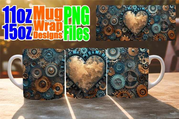 Heartfelt Mug Wrap - Valentine's Day Artistry example image 1