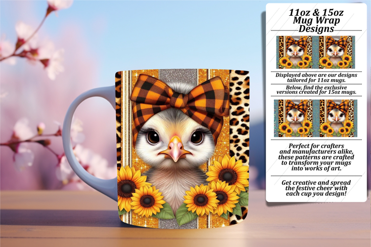 Magical 15oz Mug Wrap Png Artwork , Cute Animals