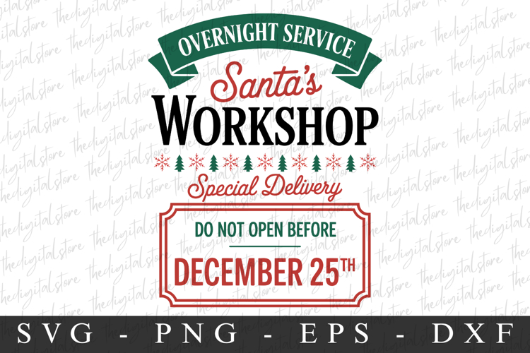 Santas Workshop Svg | Christmas svg