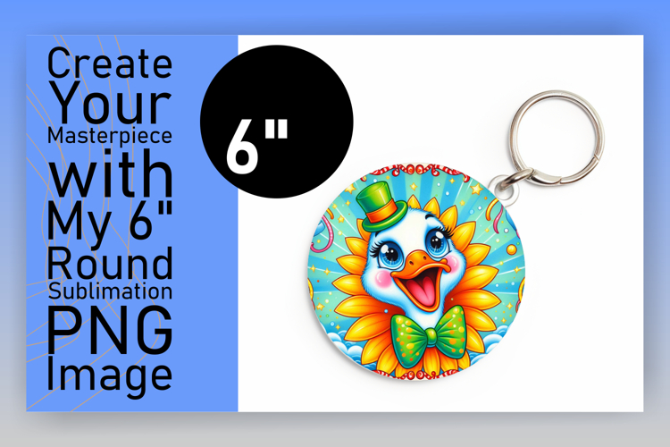 Creative Keychain Circle PNG Artwork , Goose