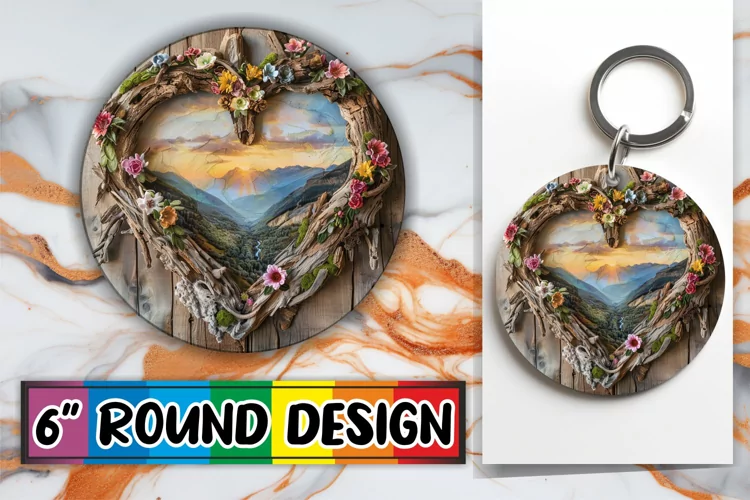 Heartwood Harmony Circle Design Sublimation Serene