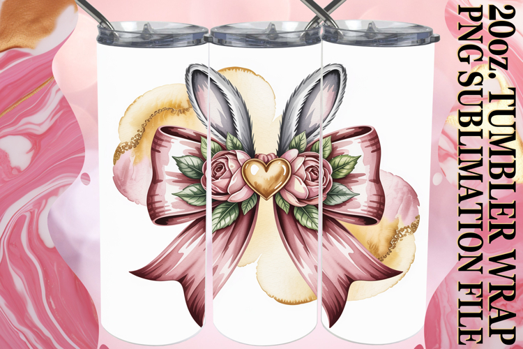 PLAYFUL DREAMS 20oz TUMBLER WRAP, Easter Bow