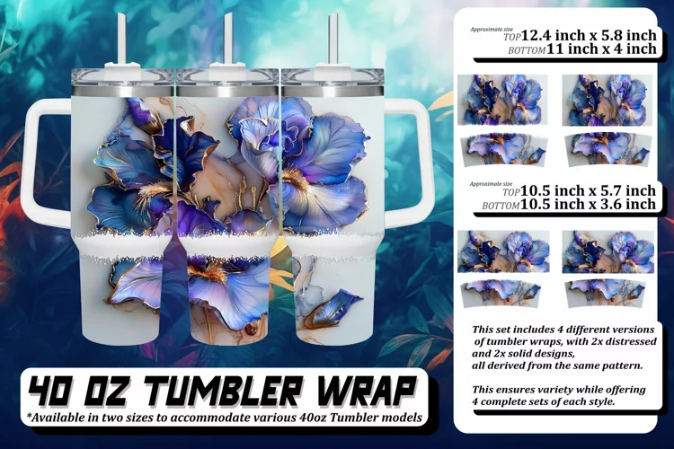 Tropical Blooms: Tumbler Wrap Summer