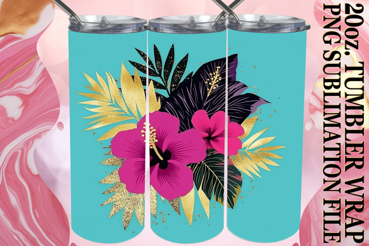 PRESENT OF JOY 20oz TUMBLER WRAP, Rainbow example image 1