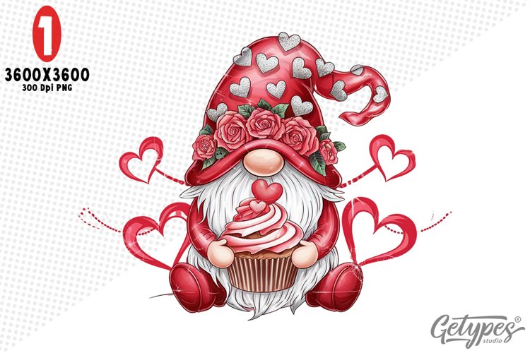 Valentine Gnome Clipart Image 23