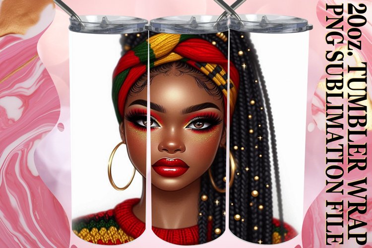 Radiant memories 20oz tumbler wrap, Love Girl