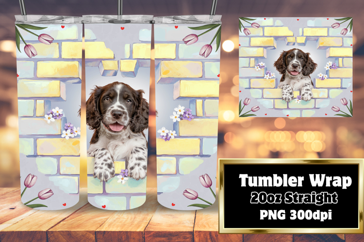 GRACEFUL 20oz Tumbler Wrap for DIY , Cute Dog