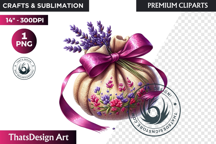 Purple Flower Clipart Image 22