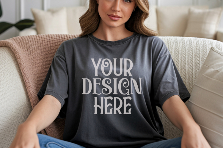 Pepper Comfort Colors 1717 T-shirt Mockups,1717 Mockups
