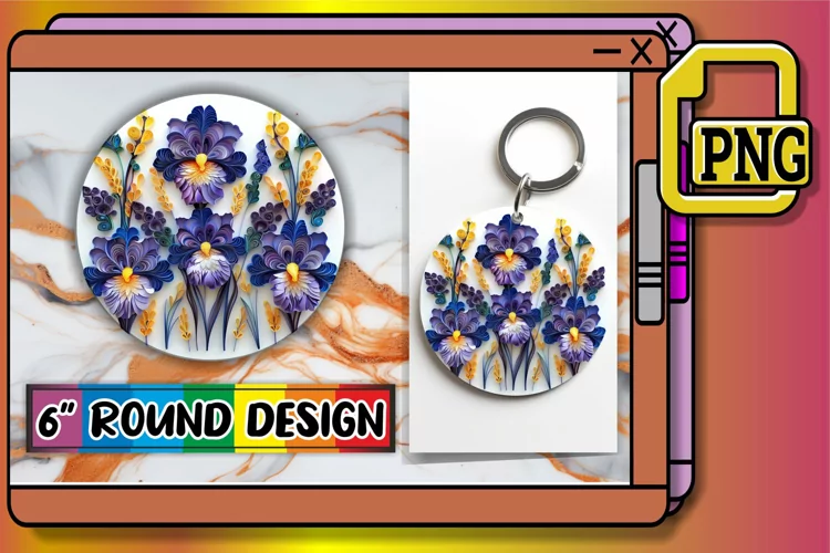 Dreamy 3D Petal Keychain & Coaster