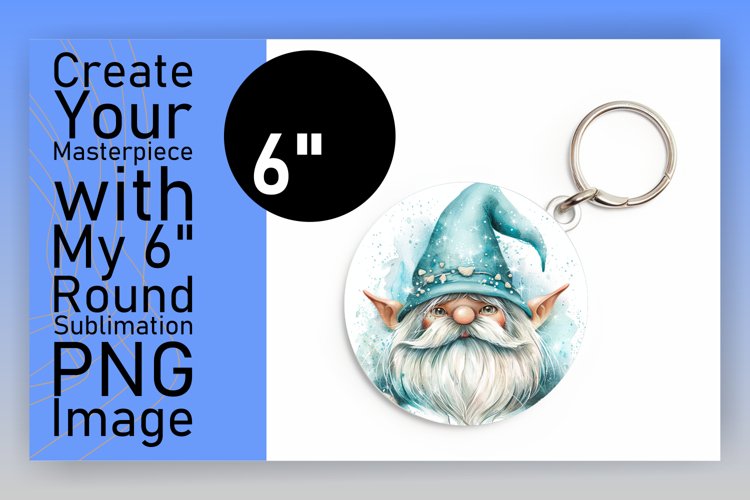 Cozy Canopy: Gnome Circle Design Sublimation Watercolor