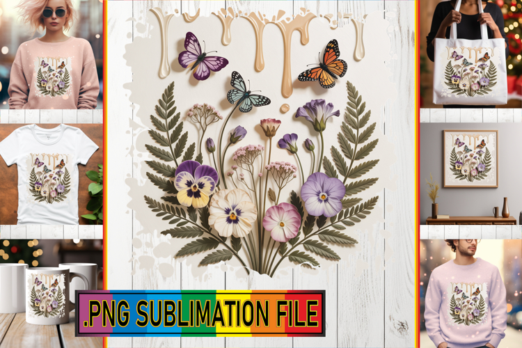 Timeless TSHIRT Designs PNG, 3D Flowers