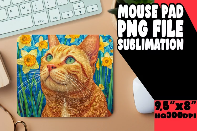 Playful Feline Sublimation Mat