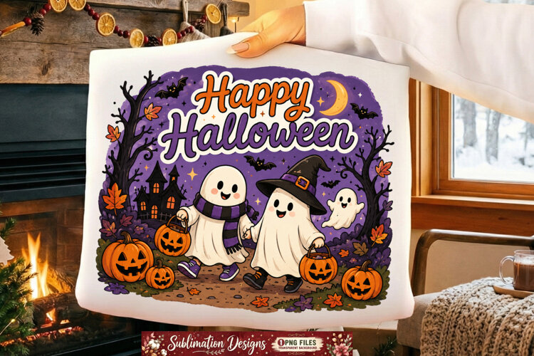 Happy Halloween,Happy Halloween SVG Design,Spooky png example image 1