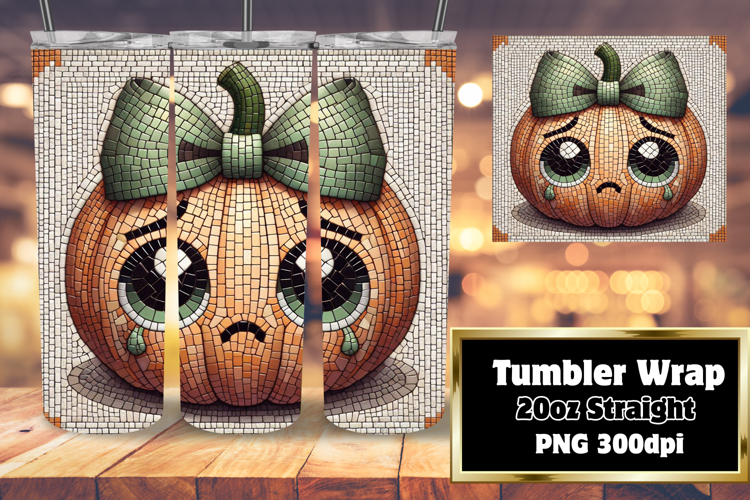 FASHIONABLE PNG for 20oz Tumbler , Cute Pumpkin