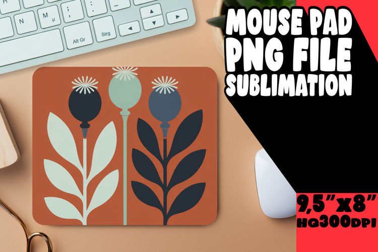 Cozy Mouse Pad Sublimation Magic, Flowers