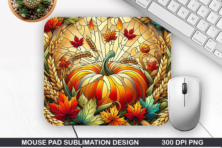 Pumpkin Mouse Pad Sublimation, Halloween Mouse Pad PNG