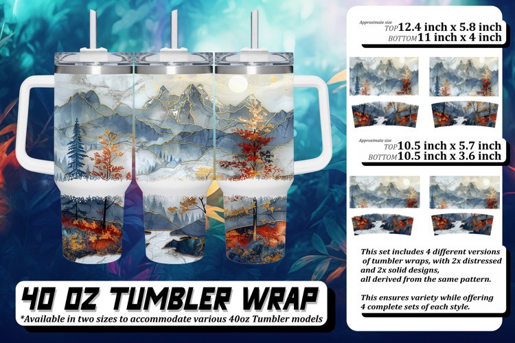 Glittery Paradise Tumbler Wrap: Spring Sublimation