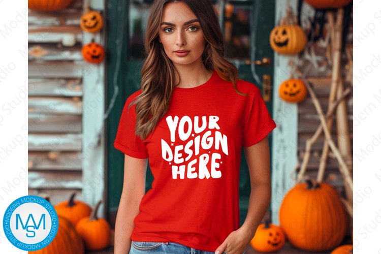 White Tshirt Mockup Image 8