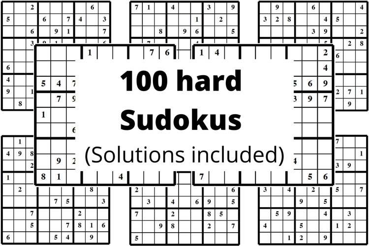 100 Hard Sudokus