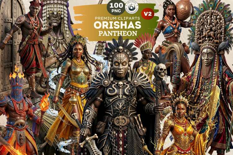 Orishas Pantheon African Mythology ancient gods for DIY