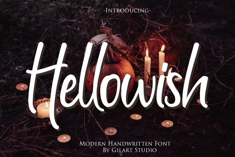 Hellowish a Modern Handwritten Font