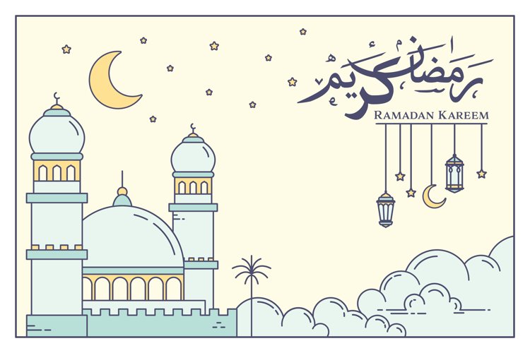 ramadan background illustration example image 1