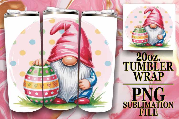 RADIANT ENCOUNTERS 20oz TUMBLER WRAP, Easter Gnomes