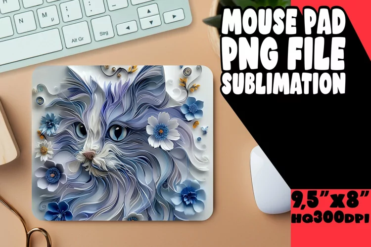 Purrfection 3D Mouse Pad - Cat Lover