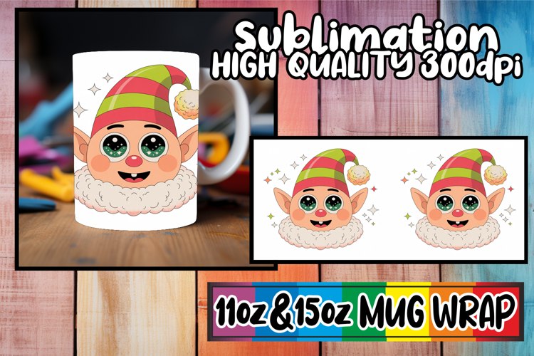 Wonderful morning sublimation 11oz 15oz mug wrap, Cute Chris
