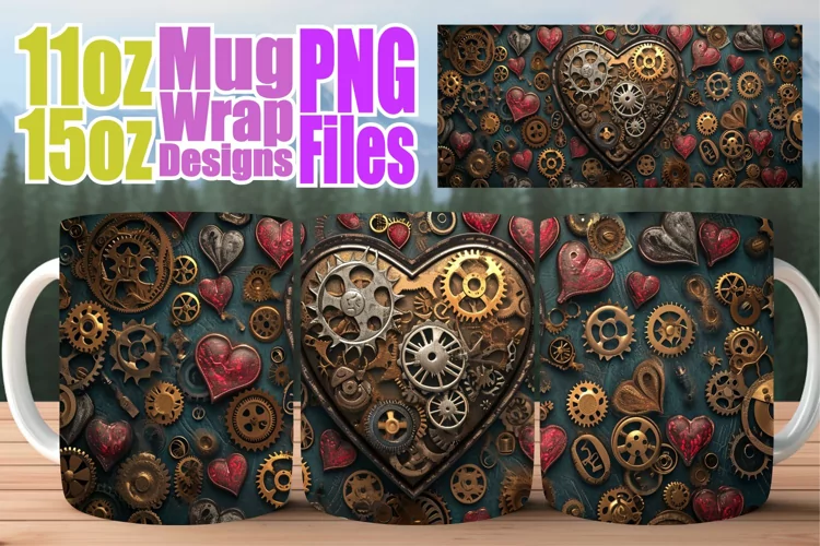Sublimation Mug Wrap - Romantic Delights