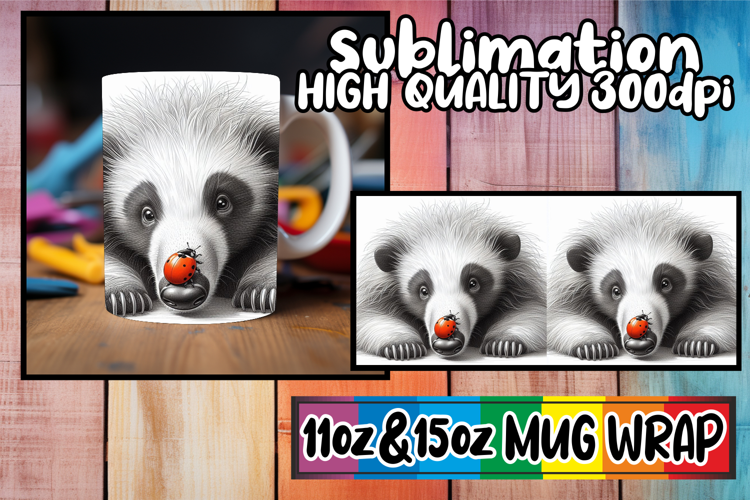 Lovely moments 11oz 15oz sublimation wrap, Cute Animals