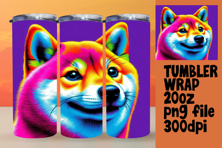 VIVID 20oz Tumbler Wrap for Creative Ideas , Dog