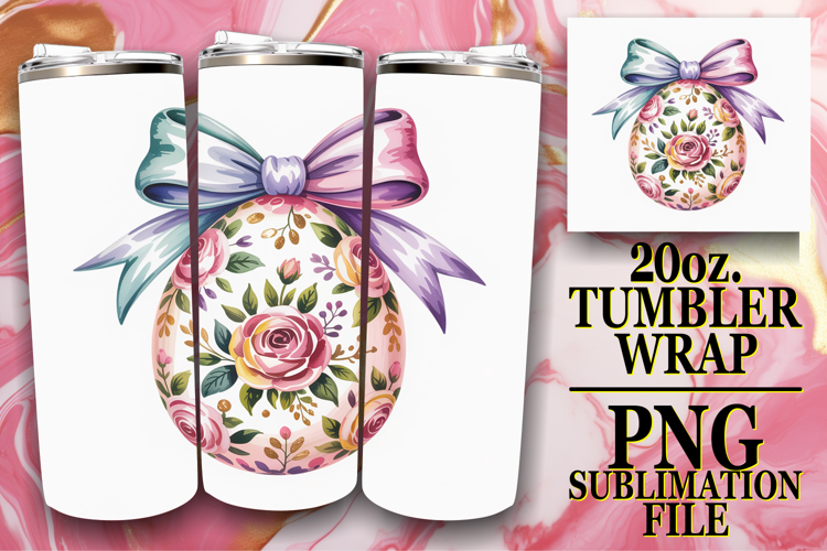 WHIMSICAL ESCAPES 20oz TUMBLER WRAP, Easter Egg