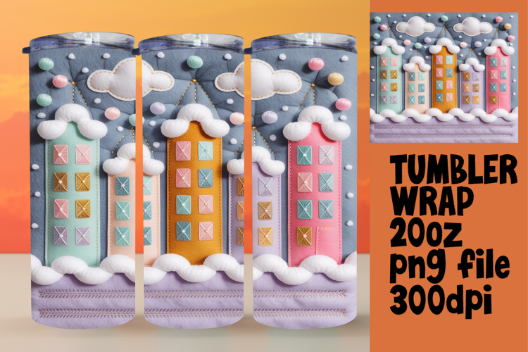 20oz Sublimation Gift Template , Holiday