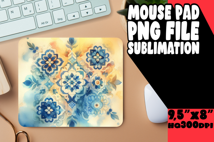 ENCHANTED MOUSE MAT MAGICAL DESIGN, Watercolor Patter