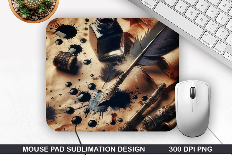 Vintage Mouse Pad Sublimation PNG Design - Mouse Pad PNG